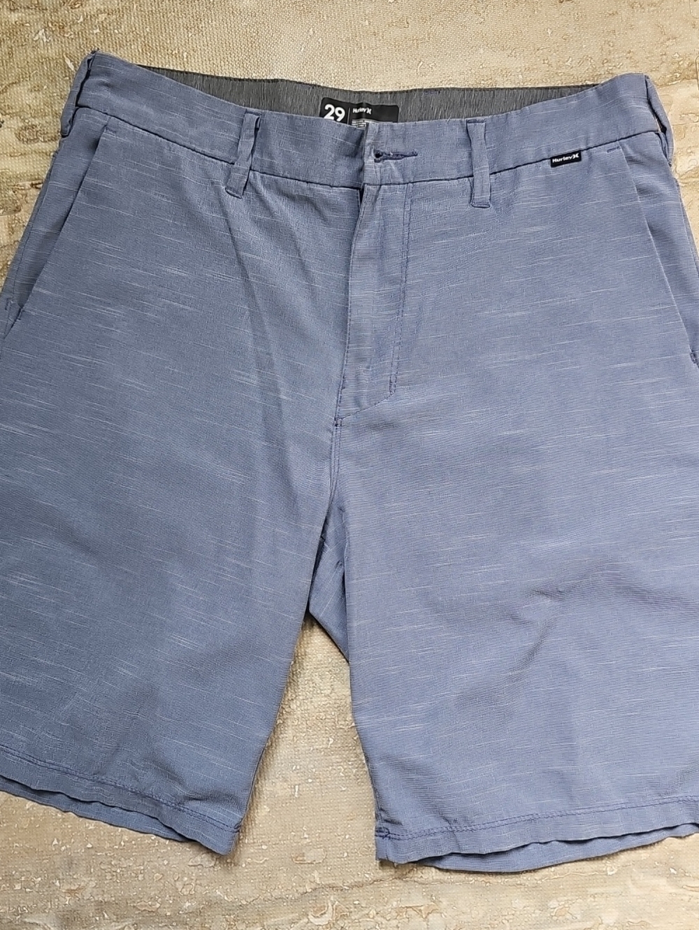 Hurley Light Blue Flat Front Men's Shorts